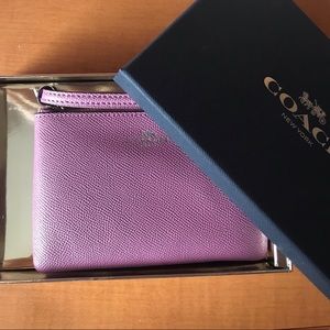 NWT Coach Purple Wristlet